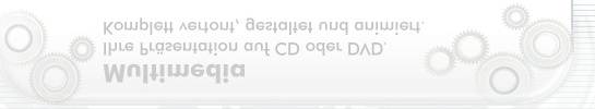 Multimedia - Ihre Pr&auml;sentation auf CD oder DVD. Komplett vertont, gestaltet und animiert.